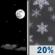 Tonight: Mostly Clear then Slight Chance Snow Showers
