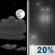 Tonight: Partly Cloudy then Slight Chance Light Rain