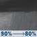 Tonight: Rain showers. Cloudy, with a low around 44. Northeast wind 0 to 5 mph. Chance of precipitation is 90%. New rainfall amounts between a quarter and half of an inch possible. Tonight: Rain Showers
