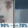 Thursday: Rain showers likely before 7am, then rain between 7am and noon, then rain showers likely. Cloudy, with a high near 54. Northeast wind 0 to 5 mph. Chance of precipitation is 90%. New rainfall amounts between a quarter and half of an inch possible. Thursday: Light Rain then Rain Showers Likely