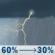 Monday: Showers and thunderstorms likely. Mostly cloudy, with a high near 75. Southeast wind around 5 mph. Chance of precipitation is 60%. New rainfall amounts less than a tenth of an inch possible. Monday: Showers And Thunderstorms Likely