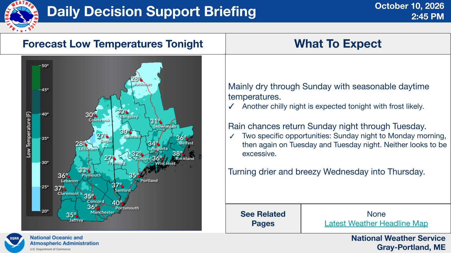NWS Gray, Maine primary briefing slide